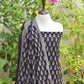 Organic Dye Hand Block Printed Ajrak Design Dress Black Mountain Butta – Unstitched Lawn Two-Piece (Shirt & Dupatta)
