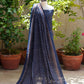 Ajrak Blue Lotus Hand Block Printed Two-Piece (Shirt & Dupatta) – Premium Lawn | Ajrak Design Dress