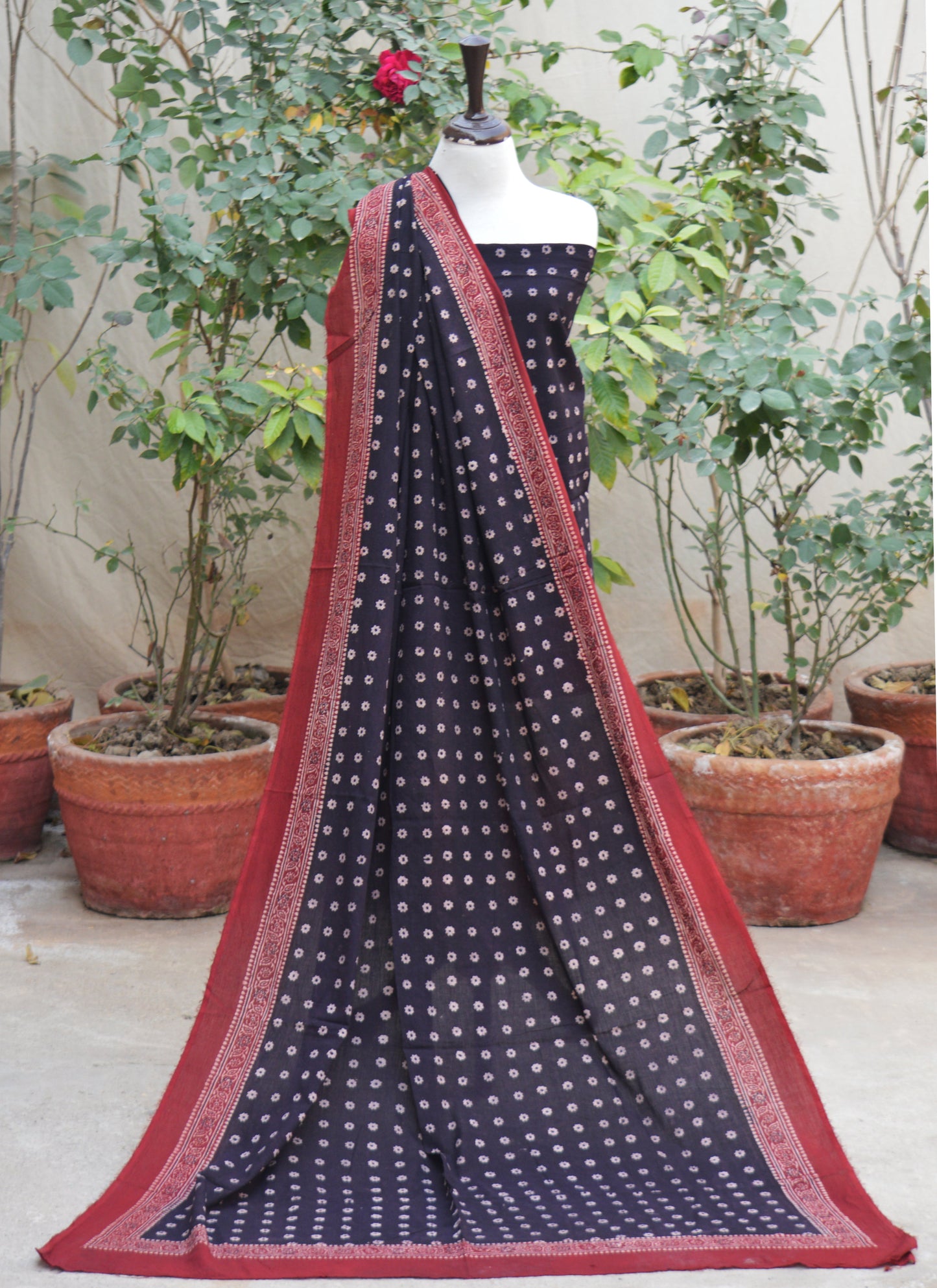 Ajrak Design Dress Cosmic Diamonds – Organic Dye Hand Block Printed Lawn Two-Piece (Shirt & Dupatta)