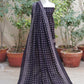 Ajrak Design Dress Cosmic Diamonds Black – Organic Dye Hand Block Printed Lawn Two-Piece (Shirt & Dupatta)