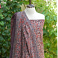 Ajrak Design Dress Floral Bel Two Tone – Natural Dye Hand Block Printed Lawn Two-Piece