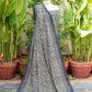 Organic Dye Ajrak Grey Floral Paisley Two-Piece – Hand Block Printed Unstitched Lawn Set | Ajrak Design Dress