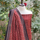 Ajrak Floral Jaal Organic Dye Unstitched Two-Piece Set – Hand Block Printed Shirt & Dupatta