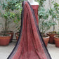 Ajrak Floral Jaal Organic Dye Unstitched Two-Piece Set – Hand Block Printed Shirt & Dupatta