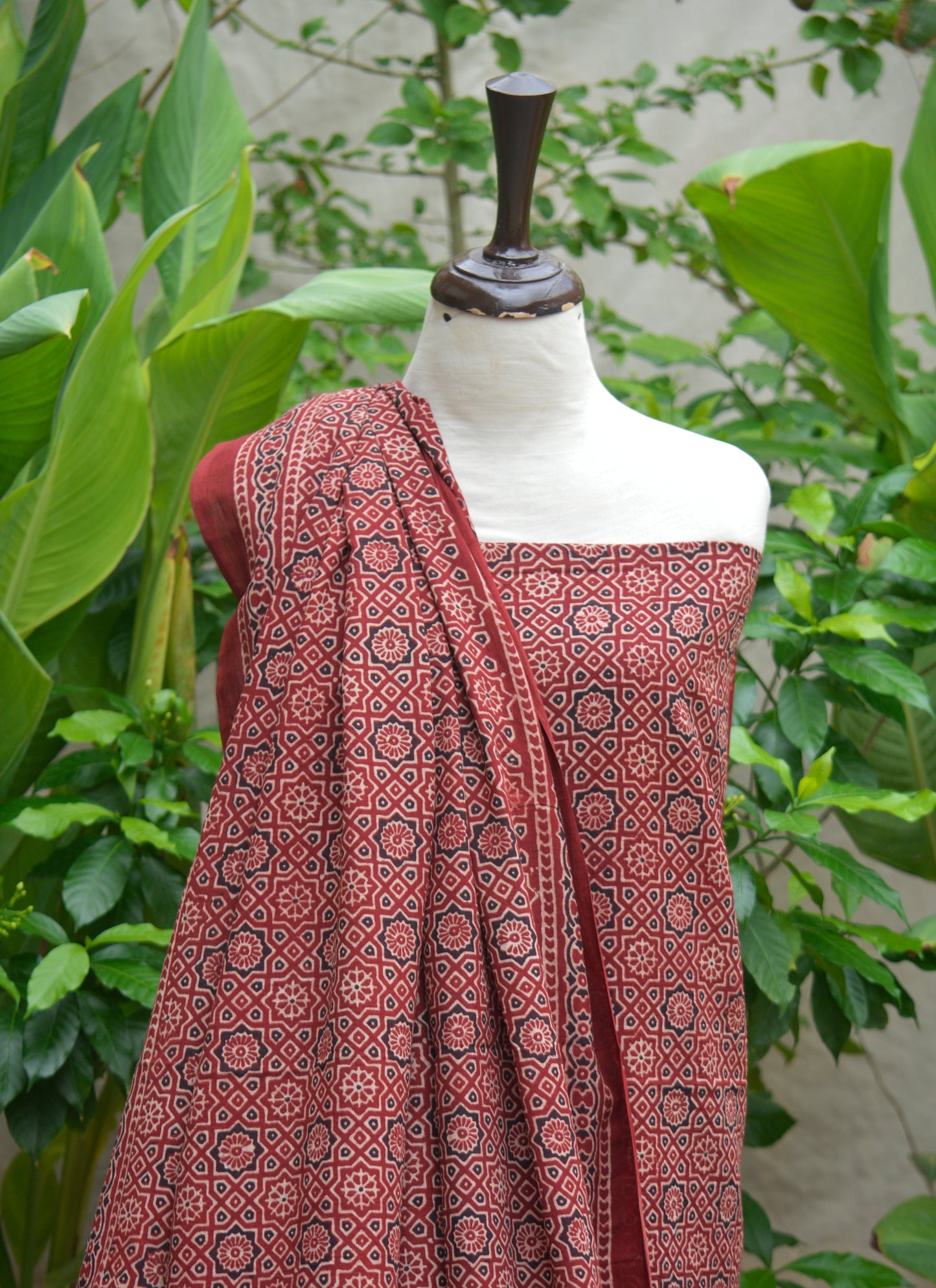 Ajrak Design Dress Moroccan – Organic Dye Hand Block Printed Two-Piece ( Lawn)