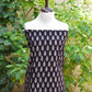 Ajrak Design Dress Mountain Butta Black Contrast Lawn – Hand Block Printed Unstitched Two-Piece (Shirt & Dupatta)