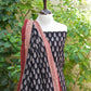 Ajrak Design Dress Mountain Butta Black Contrast Lawn – Hand Block Printed Unstitched Two-Piece (Shirt & Dupatta)