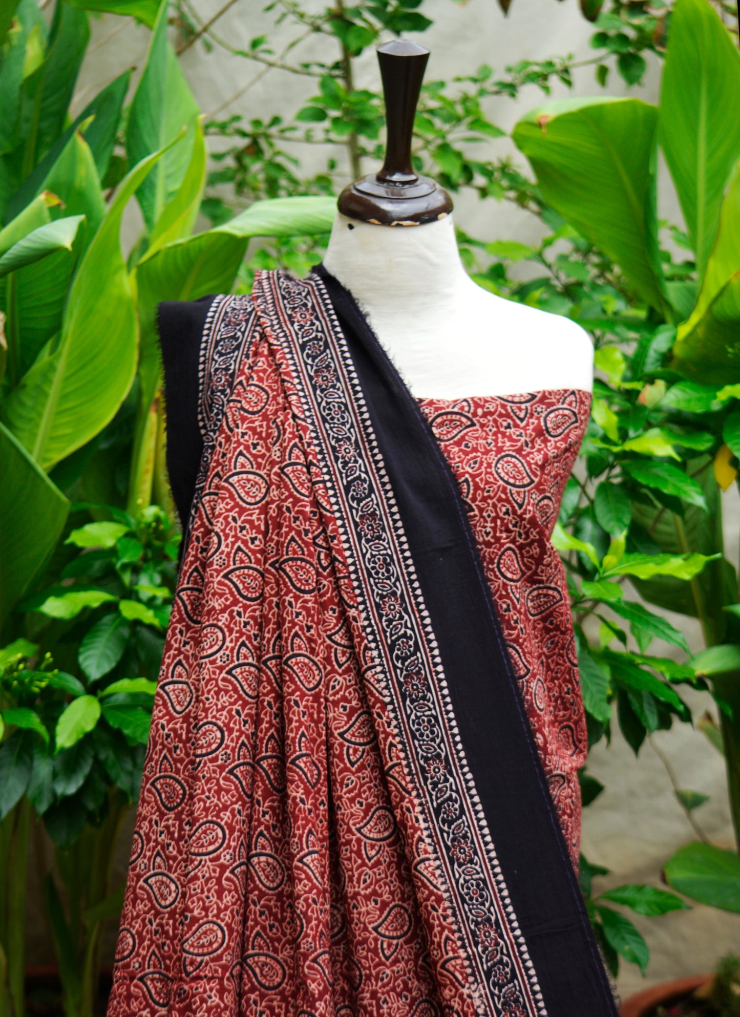 Ajrak Design Dress – Paisley Bandana Print, Lawn (Unstitched Two-Piece)