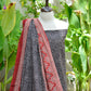 Ajrak Taskeen – Organic Dye Hand Block Printed Two-Piece Dress Lawn, Shirt & Dupatta)