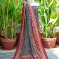 Ajrak Taskeen – Organic Dye Hand Block Printed Two-Piece Dress Lawn, Shirt & Dupatta)