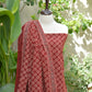 Organic Dye Hand Block Printed Ajrak Floral Two-Piece Set – Lawn (Shirt & Dupatta)