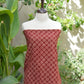 Organic Dye Hand Block Printed Ajrak Floral Two-Piece Set – Lawn (Shirt & Dupatta)