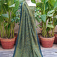 Ajrak Green Floral Bel – Unstitched Lawn Two-Piece (Shirt & Dupatta)
