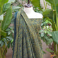 Ajrak Green Floral Bel – Unstitched Lawn Two-Piece (Shirt & Dupatta)