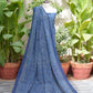 Ajrak Indigo Chinar Leaf – Organic Dye Hand Block Printed Two‑Piece (Lawn)