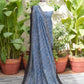 Ajrak Indigo Floral Unstitched Two-Piece – Organic Dye Hand Block Printed Lawn