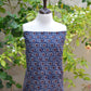 Ajrak Indigo Midnight Magic Mums – Hand Block Printed Unstitched Lawn Two-Piece (Shirt & Dupatta)