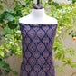 Ajrak Navy Blue Lawn Suit – Organic Dye Hand Block Printed Ajrak Design Dress