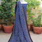 Ajrak Mountain Buta Indigo Hand Block Printed Unstitched Lawn Two-Piece (Shirt & Dupatta) | Ajrak Design Dress