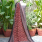 Organic Dye Hand Block Printed Ajrak Noorey Un-Stitched Two-Piece Lawn Fabric