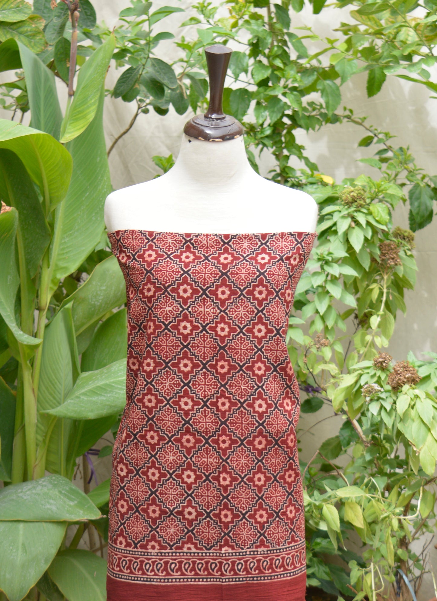 Ajrak Design Dress Kashigar – Luxury Organic Dye Hand Block Printed Two-Piece