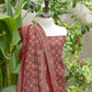 Ajrak Design Dress Kashigar – Luxury Organic Dye Hand Block Printed Two-Piece