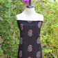 Organic Dye Hand Block Printed Ajrak Black Base Two Tone Anbi Two-Piece Suit – Lawn Shirt & Dupatta | Ajrak Design Dress