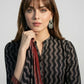 Ajrak Black Bel – Unstitched Lawn Two-Piece (Shirt & Dupatta)
