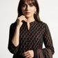 Ajrak Black Kerry – Unstitched Lawn Two-Piece (Shirt & Dupatta)