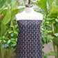 Organic Dye Hand Block Printed Ajrak Black Contrast Bone Two-Piece – Unstitched Lawn Fabric