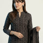 Ajrak Design Dress Chunri Black (Lawn) – Luxury Organic Dye Hand Block Printed Two-Piece