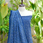 Ajrak Floral Indigo – Organic Dye Hand Block Printed Lawn Fabric