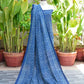 Ajrak Floral Indigo – Organic Dye Hand Block Printed Lawn Fabric