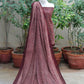Ajrak Design Dress Maroon Lawn– Organic Dye Hand Block Printed Luxury Ethnic Wear