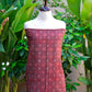 Organic Dye Hand Block Print Ajrak Two-Piece Dress Set – Moroccan Red Shirt & Dupatta- Lawn