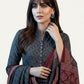 Ajrak Taskeen – Organic Dye Hand Block Printed Two-Piece Dress Lawn, Shirt & Dupatta)
