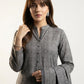 Ajrak Design Dress Grey Moroccan – Organic Dye Hand Block Printed Two‑Piece (Lawn)