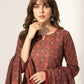 Ajrak Design Dress Moroccan – Organic Dye Hand Block Printed Two-Piece ( Lawn)