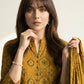 Ajrak Mustard Badam – Organic Dye Hand Block Printed Lawn Two-Piece (Shirt & Dupatta) | Ajrak Design Dress
