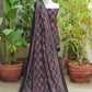 Organic Dye Hand Block Printed Ajrak Design Dress Two Tone Badam – Unstitched Lawn Two-Piece (Shirt & Dupatta)