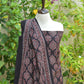 Organic Dye Hand Block Printed Ajrak Design Dress Two Tone Badam – Unstitched Lawn Two-Piece (Shirt & Dupatta)