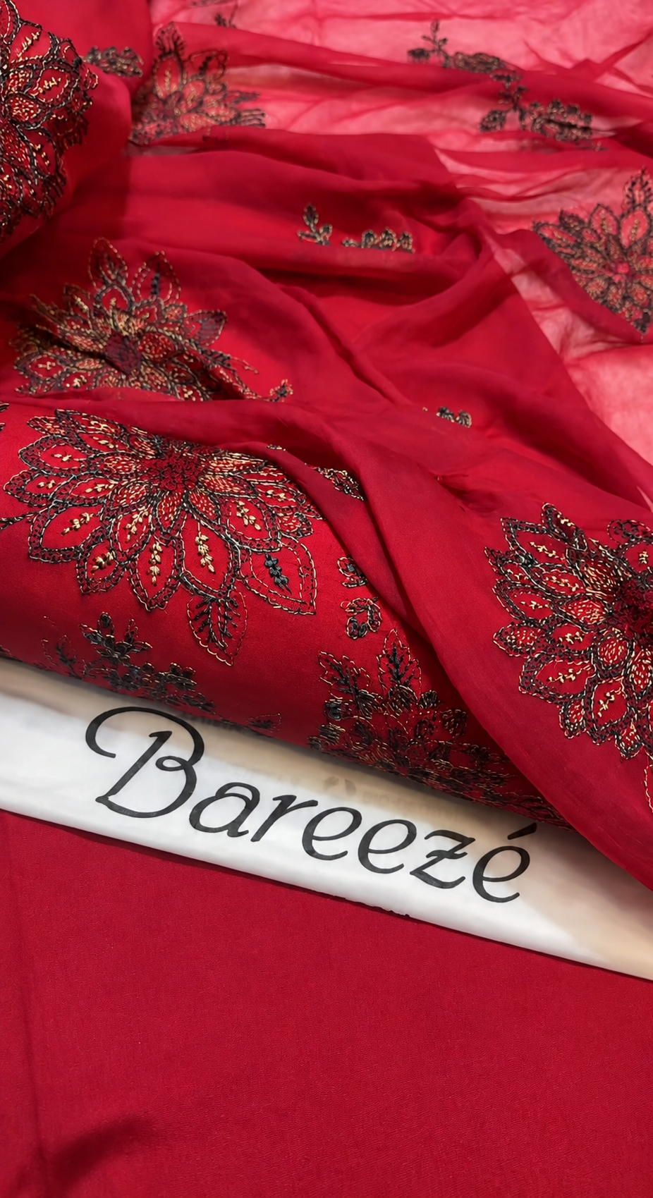 3PC Winter Karandi | Pure Chiffon Dupatta