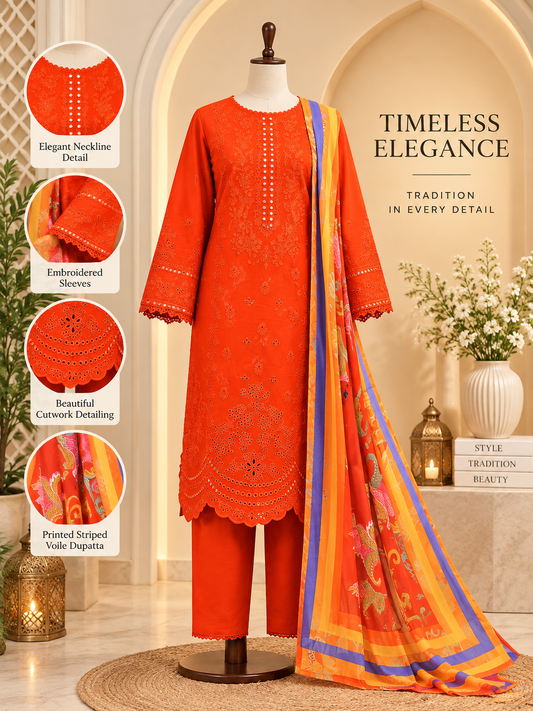 Bright Orange Elegance