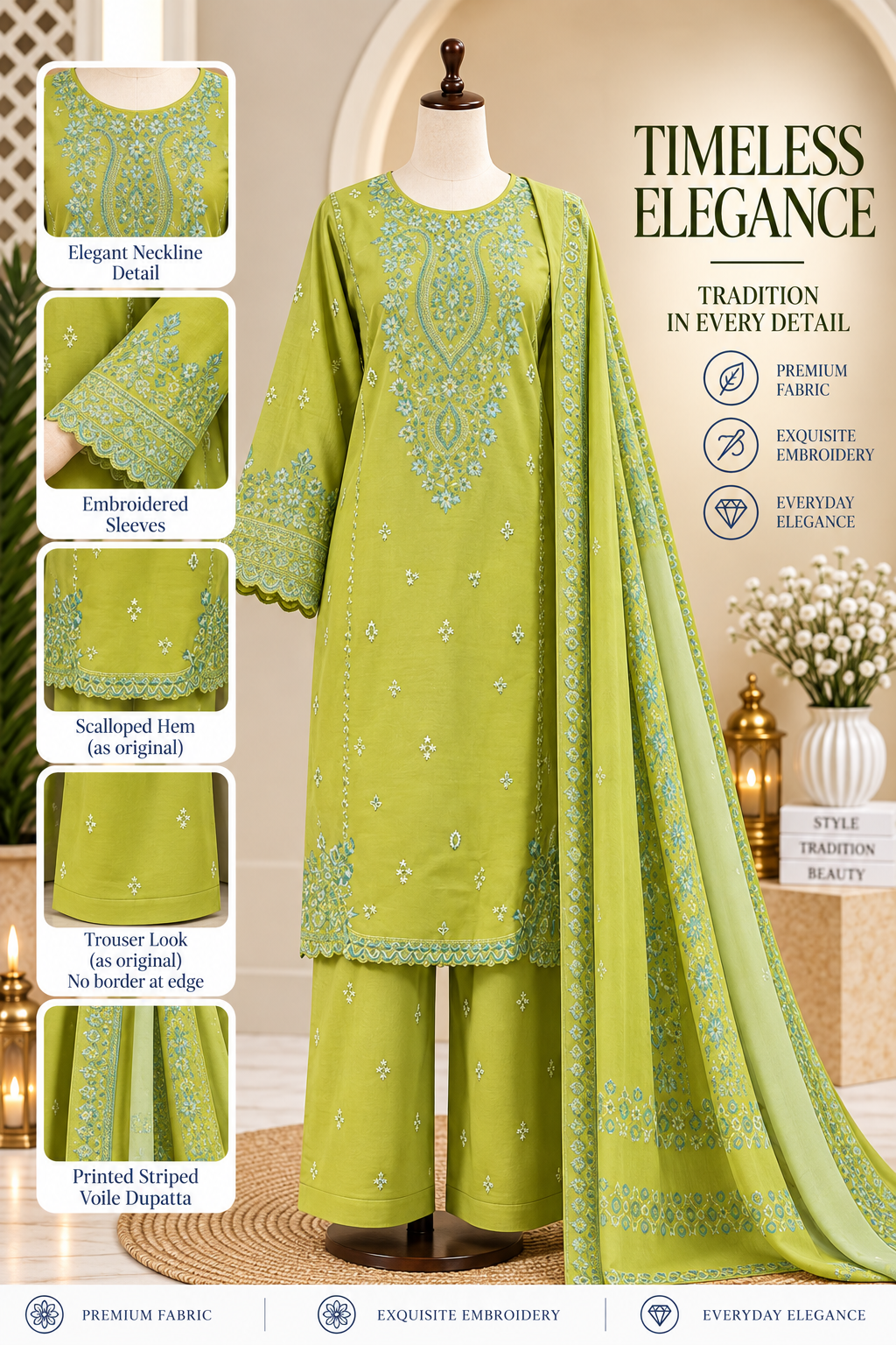 Apple Green Elegance