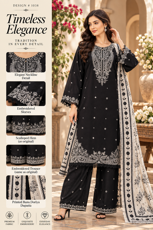 Orange - 3pcs-to-Wear Cambric Suit