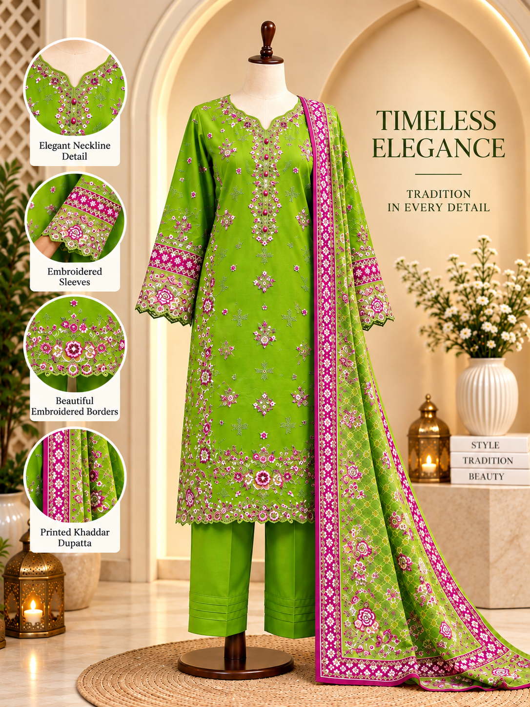 Grass Green Elegance