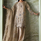 3 Piece Unstitched Embroidered Tusser Silk Suit
