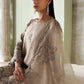 3 Piece Unstitched Embroidered Tusser Silk Suit