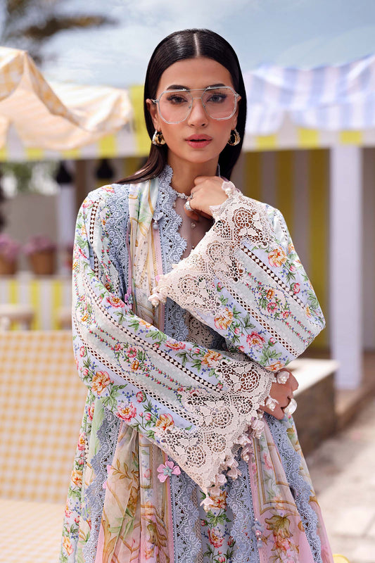 3 Piece Unstitched Embroidered Lawn Suit