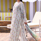 3 Piece Unstitched Embroidered Lawn Suit